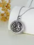 TOUPOP Sterling Silver Tree Of Life Urn Necklace Cremation Jewelry For Ashes-0-4