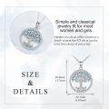 wholesale 925 Sterling Silver Birthstones Tree of Life Necklace for Women Anniversary Birthday Christmas Wedding Jewelry for Wife Sister-0-3