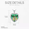 TOUPOP 925 Sterling Silver Crystal Sister Necklace Gift For 2/3/4/5 Sisters-0-4