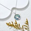 wholesale 925 Sterling Silver Musical Bird Pendant Necklace with Abalone Shell Inlay-0-2