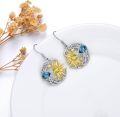 wholesale 925 Sterling Silver Celestial Sun & Stars Drop Dangle Earrings s for Women Girls Mom-0-2