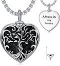 wholesale TOUPOP Tree Of Life Urn Necklace For Ashes 925 Sterling Silver Heart Cremation Jewelry For Ashes Heart Family Tree Keepsake Necklace For Ashes Memorial Gifts For Women Men -0-0