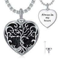 TOUPOP Sterling Silver Tree Of Life Urn Necklace For Ashes Keepsake Memorial Jewelry-undefined
