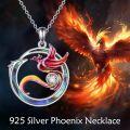 wholesale 925 Sterling Silver Rainbow Dragon Pendant with Cubic Zirconia and Abalone Shell Inlay Necklace-0-1