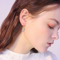 wholesale 925 Sterling Silver Moon & Stars Shape Crystal Drop Earrings Birthstone s for Women Girls-Crescent-Crystal