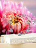 wholesale 925 Sterling Silver Bracelet With Heart And Flower Charms-0-5