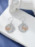 wholesale 925 Sterling Silver Owl Tree of Life Dangle Drop Earrings for Women Gifts-0-2