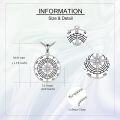 wholesale 925 Sterling Silver Compass Pendant Necklace  with Cubic Zirconia - Travel Jewelry for Women and Men-0-3