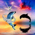 wholesale TOUPOP Dolphin Gifts For Women Dolphin Necklace Dolphin Jewelry 925 Sterling Silver Dolphin Crystal Pendant Necklace -0-2