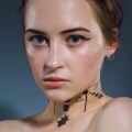 wholesale 925 Sterling Silver Chain Gear Studs: Gothic Punk Style Earings for Women & Men-0-4