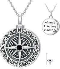 wholesale TOUPOP Cremation Jewelry For Ashes Locket Ashes Necklace Urn Necklace For Women Sterling Silver Cremation Necklace For Ashes Fine Keepsake Picture Necklace Memorial Jewelry -undefined