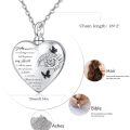 wholesale 925 Sterling Silver Heart Urn Necklace With Butterfly And Eye Charm-0-4