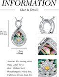 wholesale 925 Sterling Silver Abalone Shell Infinity Lotus Urn Necklace - Always in My Heart Keepsake  for Women & Men-0-4