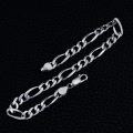 wholesale 925 Sterling Silver Figaro Link Chain Bracelet 4 5 5mm 7 9 Unisex-0-1