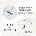 wholesale 925 Sterling Silver Enamel Dragonfly Charm Bracelet for Women Girls-0-4