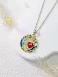 wholesale White Gold Yellow Gold Plated 925 Sterling Silver Austrian Crystal Celtic Tree of Life Necklace-0-6