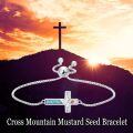 TOUPOP Sterling Silver Mustard Seed Bracelet Christian Faith Jewelry Christmas Gifts-0-3