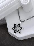 wholesale Star Of David Necklace S925 Star Of David Necklace With Cross Jewish Jewelry Gifts For Christmas Birthday -0-4