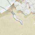 wholesale 925 Sterling Silver Opal Teardrop Pendant Necklace-0-2