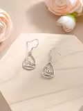 TOUPOP Sterling Silver Blue Zircon Drop Dangle Earrings Christmas Gifts-0-1