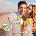 wholesale 14K Gold Moissanite Stud Earrings 0 6 2ct Jewelry Gifts for Women Men-0-5