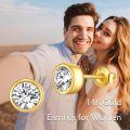 wholesale 14K Gold Moissanite Stud Earrings 0 6 2ct Jewelry Gifts for Women Men-0-5