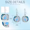 TOUPOP Sterling Silver Crystal Zodiac Libra Constellation Earrings-0-5