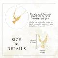 wholesale Gold 14K Hummingbird Pendant Necklace  for Women-0-4
