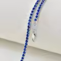 wholesale 925 Sterling Silver Green Cubic Zirconia Tennis Necklace 14-26 Chain Length  for Women and Men-0-19