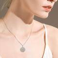 wholesale 925 Sterling Silver Winged Sunflower Pendant Necklaces for Women Girls Gifts-0-6
