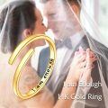wholesale 14K Gold Just Breathe Inspirational Adjustable Ring - Birthday Gift for Women-0-5