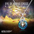 wholesale 925 Sterling Silver Blue Topaz Crystal Eye Of Horus Ankh Cross Pendant Necklace For Women-0-4