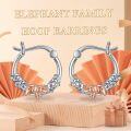 wholesale 925 Sterling Silver Elephant Hoop Earrings - Unique  for Women and Girls-0-5