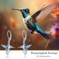 wholesale 925 Sterling Silver Dreamboat Hummingbird Leverback Earrings with Abalone Shell Dangle Drops for Women s-0-3