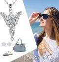 wholesale 925 Sterling Silver Arwen Evenstar Necklace for Mom Girls Wife Girlfriend Birthday Valentines Day-0-2