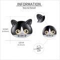 wholesale 925 Sterling Silver Cat Face Stud Earrings Adorable Pet s for Women and Girls-0-2
