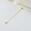 wholesale 14K Gold (Au585) Hypoallergenic Nickel-Free Polished Jewelry Extender Chain – 1in to 6in Lengths with Lobster Clasp-0-1
