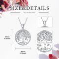 wholesale 925 Sterling Silver Cubic Zirconia Tree of Life Pendant Necklace for Women's s-0-4