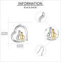 wholesale 925 Sterling Silver Penguin Heart Shape Dangle Drop Earrings for Women-0-3