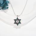 wholesale 925 Sterling Silver Cross & Star of David Pendant Necklace - Religious s for Women-0-3