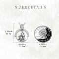 wholesale 925 Sterling Silver Saint Joseph and Child Religious Medal Necklace for Women Men Catholic  48cm Chain Length-0-4