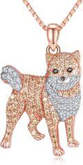 wholesale Rose Gold 925 Sterling Silver CZ Cat Breed Pendant Necklace for Pet Lovers-0-0