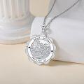 wholesale 925 Sterling Silver Saint Michael Archangel Protection Pendant with 24 Chain  for Women Men Boys Girls-0-1