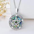 wholesale 925 Sterling Silver Abalone Shell Tree of Life Pendant with Evil Eye and Celtic Dragon Design Necklaces for Women Girls s-0-4