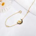 wholesale 14k Gold Moon And Mushroom Bracelet-0-2