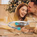 wholesale 925 Sterling Silver Turquoise Gemstone Carved Adjustable Bohemian Cuff Bracelet-0-4