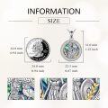 wholesale 925 Sterling Silver Athena Owl Shield Pendant Necklace for Women Greek Mythology -0-2