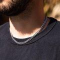 wholesale 925 Sterling Silver Platinum Plated Curb Cuban Link Chain Necklace For Men Women-0-4