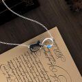 wholesale 925 Sterling Silver Cat Infinity Love Heart Pendant Necklace-0-2
