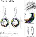wholesale S925 Sterling Silver Crystal Dolphin Earrings for Ocean Sea Animal Lover Women-0-1
